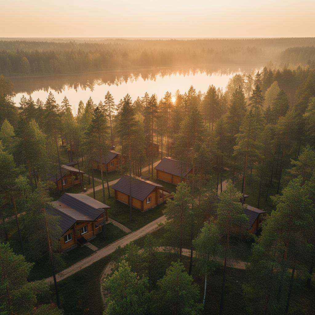 База отдыха Видисвет — аэросъёмка