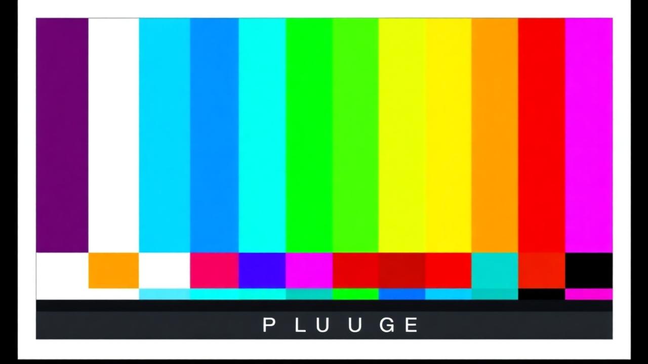 Телевизионная сетка SMPTE — проверка цвета